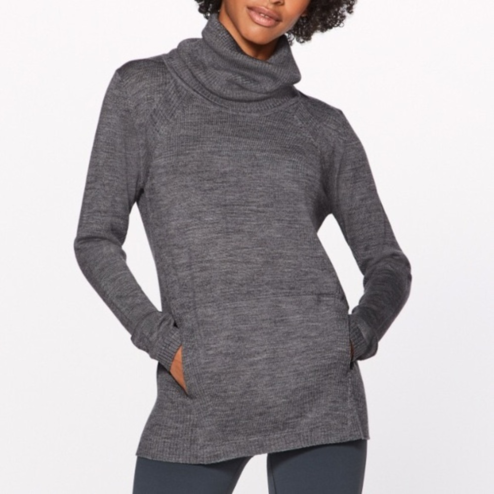 LULULEMON Sweat And Savasana Sweater Heather Grey8